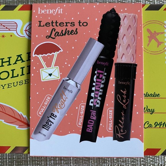 Benefit Trio Mascara Gift Set - 3x Full Size, Bad Gal, They’re Real, Roller Lash